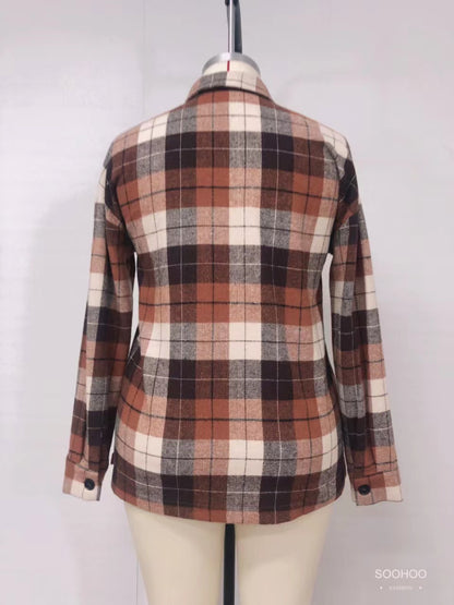 SH1004 Dark red checked top